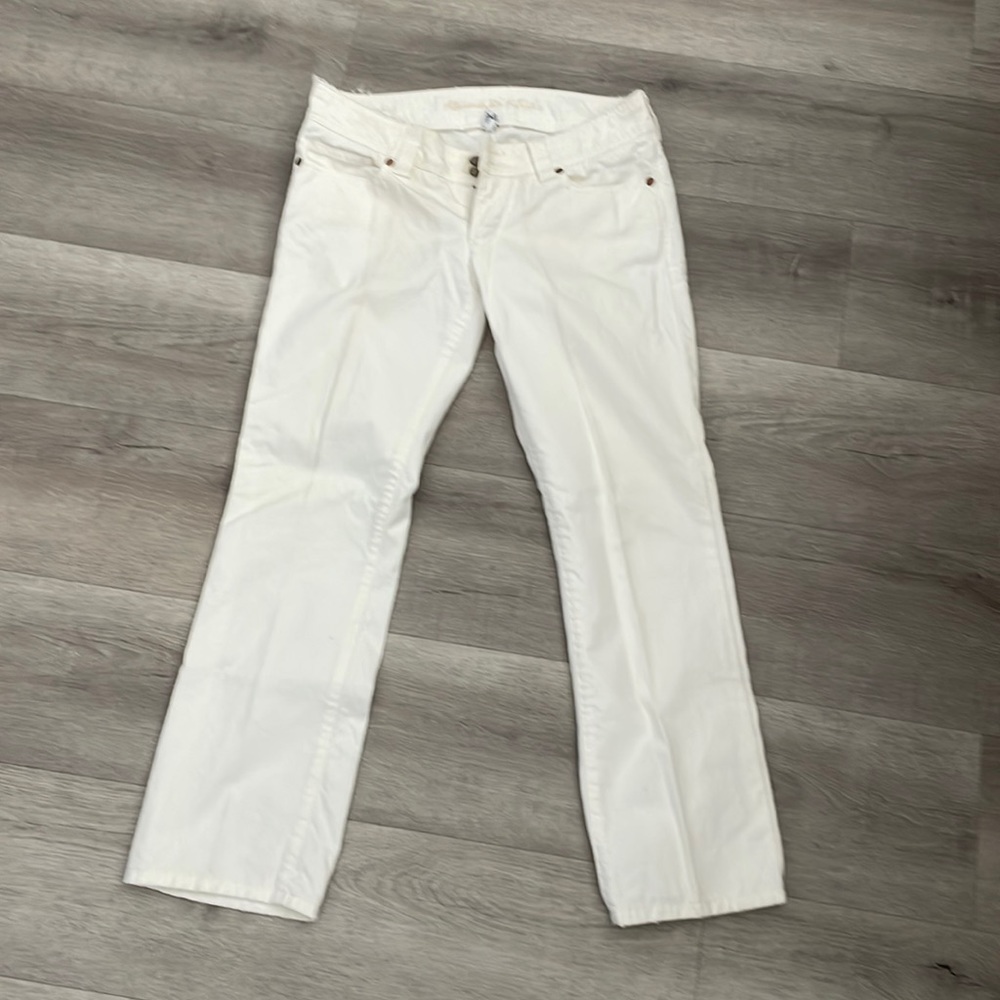 Abercrombie and Fitch Size 4 White Jean Capri